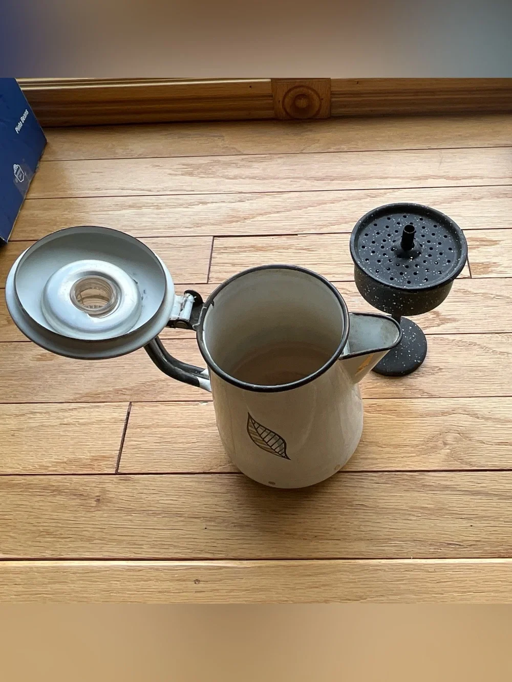 Vintage Georges Briard Enamelware Coffee Percolator